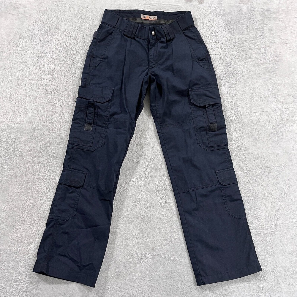 5.11 Tactical Cargo Pants Women's 8 Navy Blue Ripstop Tactile